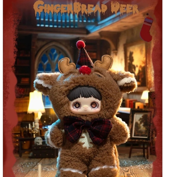 Maymei Winter Weirdness Series Plush NIB - Gingerbread Deer - Picture 2 of 6